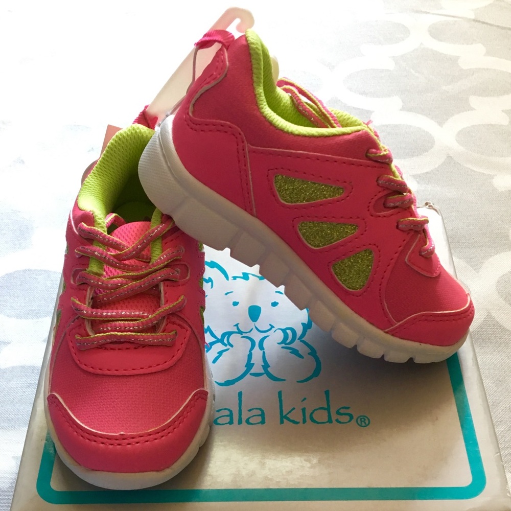 Koala Kids Girls Sneakers Tennis Shoes Pink Green